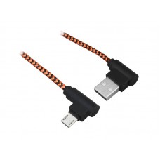 Laidas USB - USB micro (K-K) kampu 2m pintas LTC